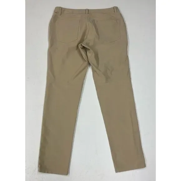 Men Lululemon ABC Slim Fit Utilitech 5-Pocket performance khaki chino pants, 34 - Picture 4 of 7